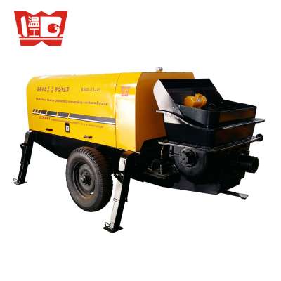 small concrete hydraulic piston stationary trailer pump shotcrete spraying machine